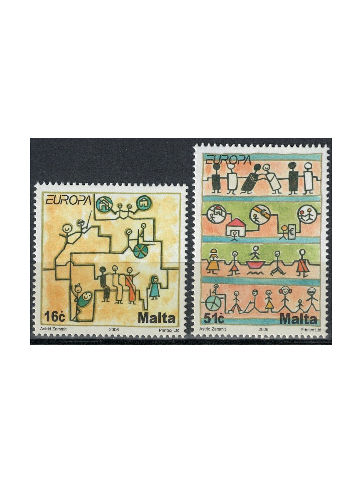 MALTA 2006 Europa 2v MNH**