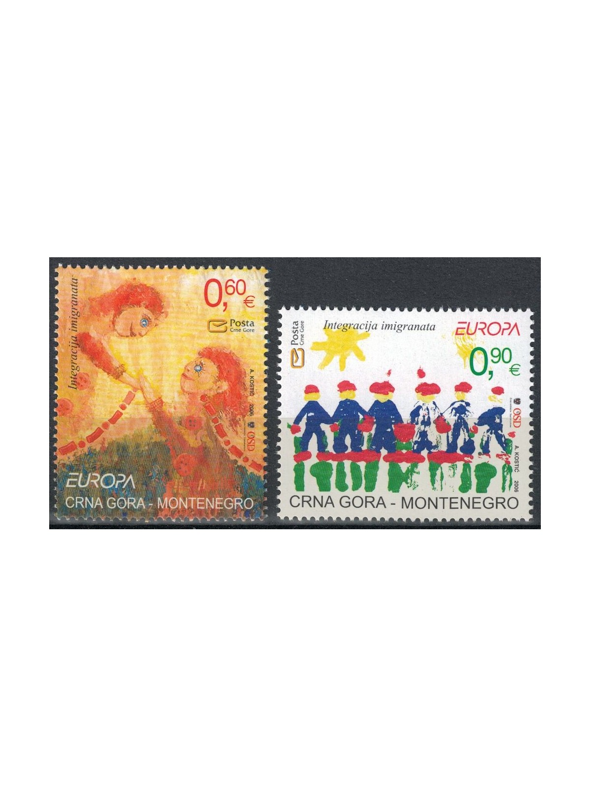 MONTENEGRO 2006 Europa 2v MNH**