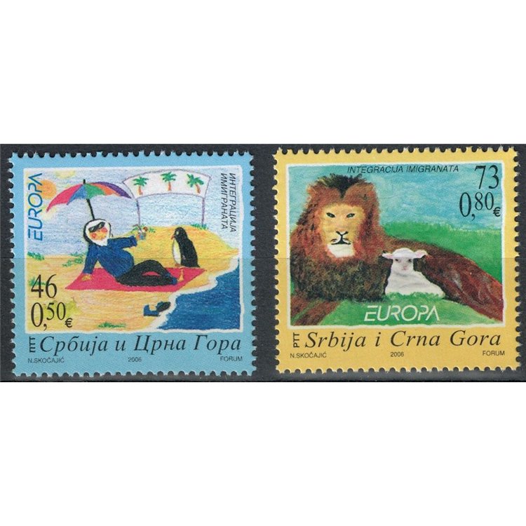 SERBIA 2006 Europe 2v MNH**