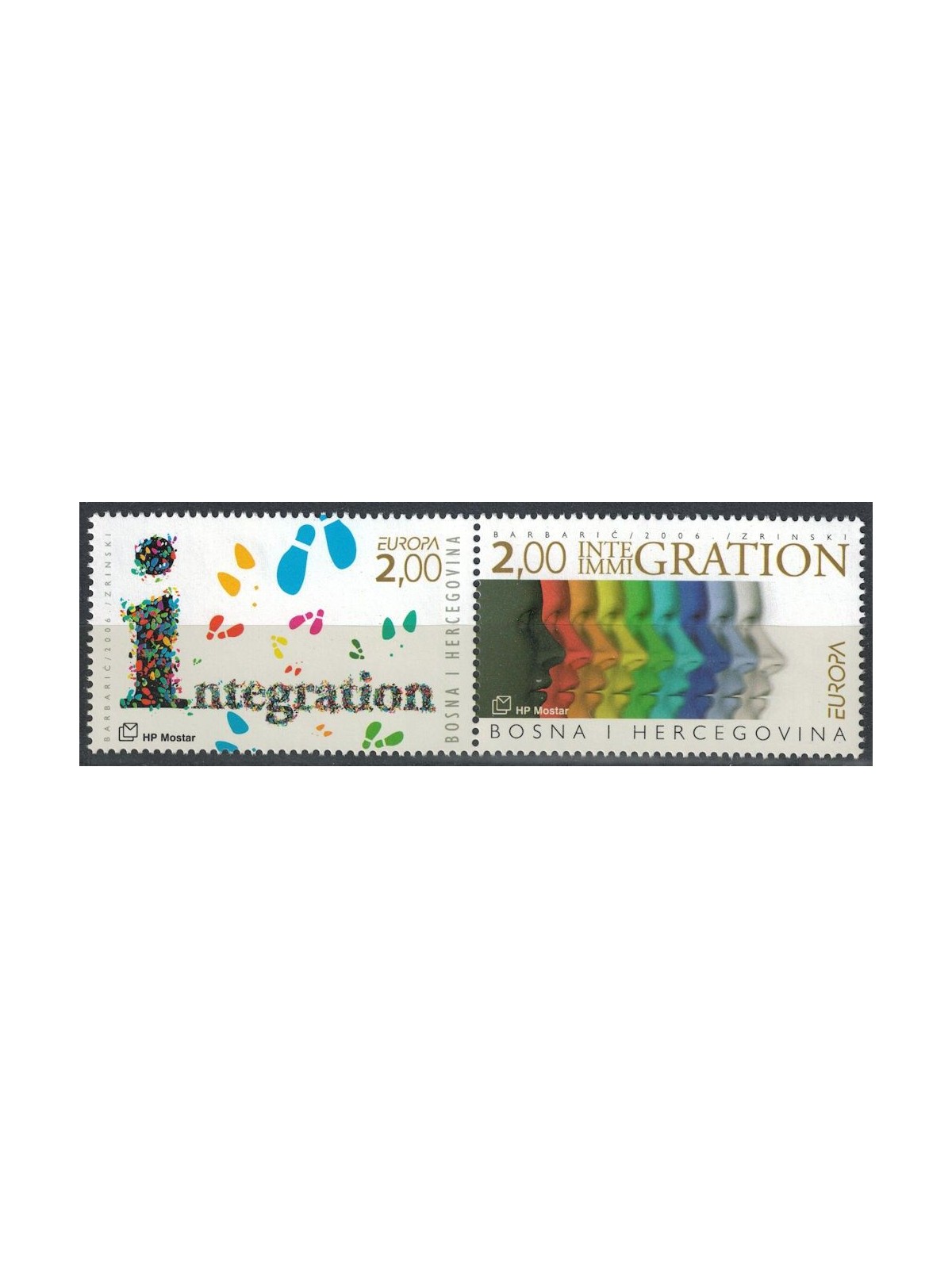 BOSNIA CROATA 2006 Europa 2v MNH**