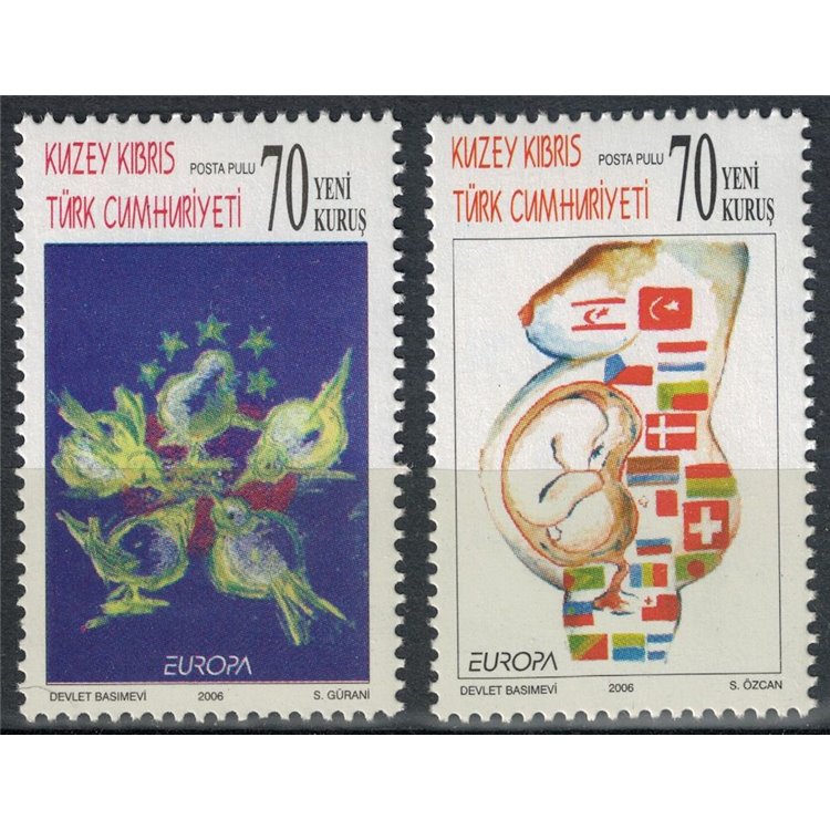 CIPRO DEL NORD 2006 Europa 2v MNH**