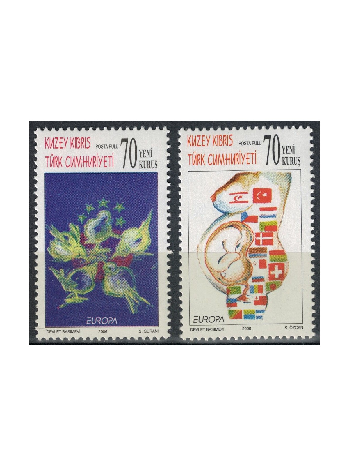 CIPRO DEL NORD 2006 Europa 2v MNH**
