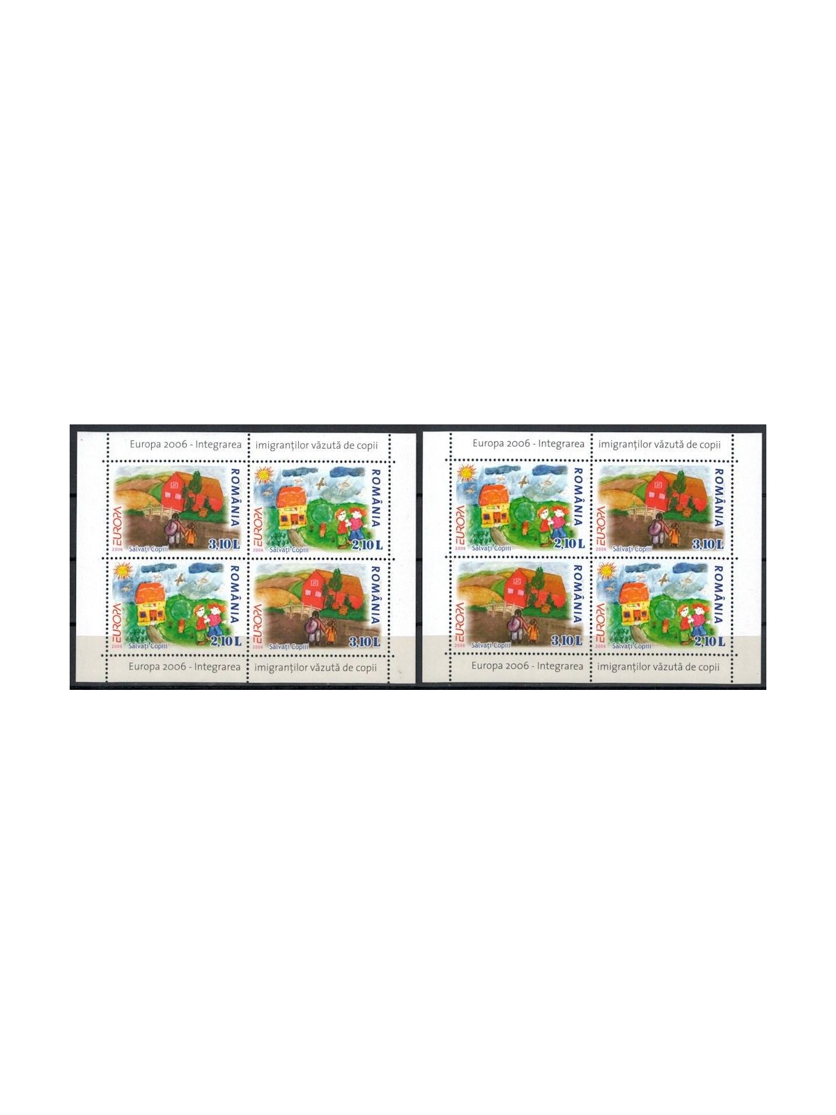 ROMANIA 2006 Europe 2 s/s MNH**