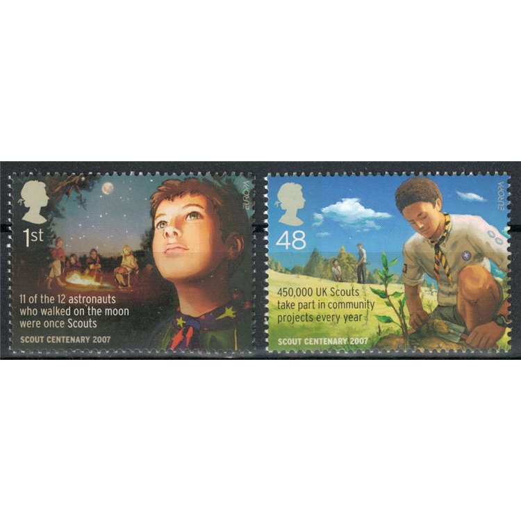 GREAT BRITAIN 2007 Europe 2v MNH**