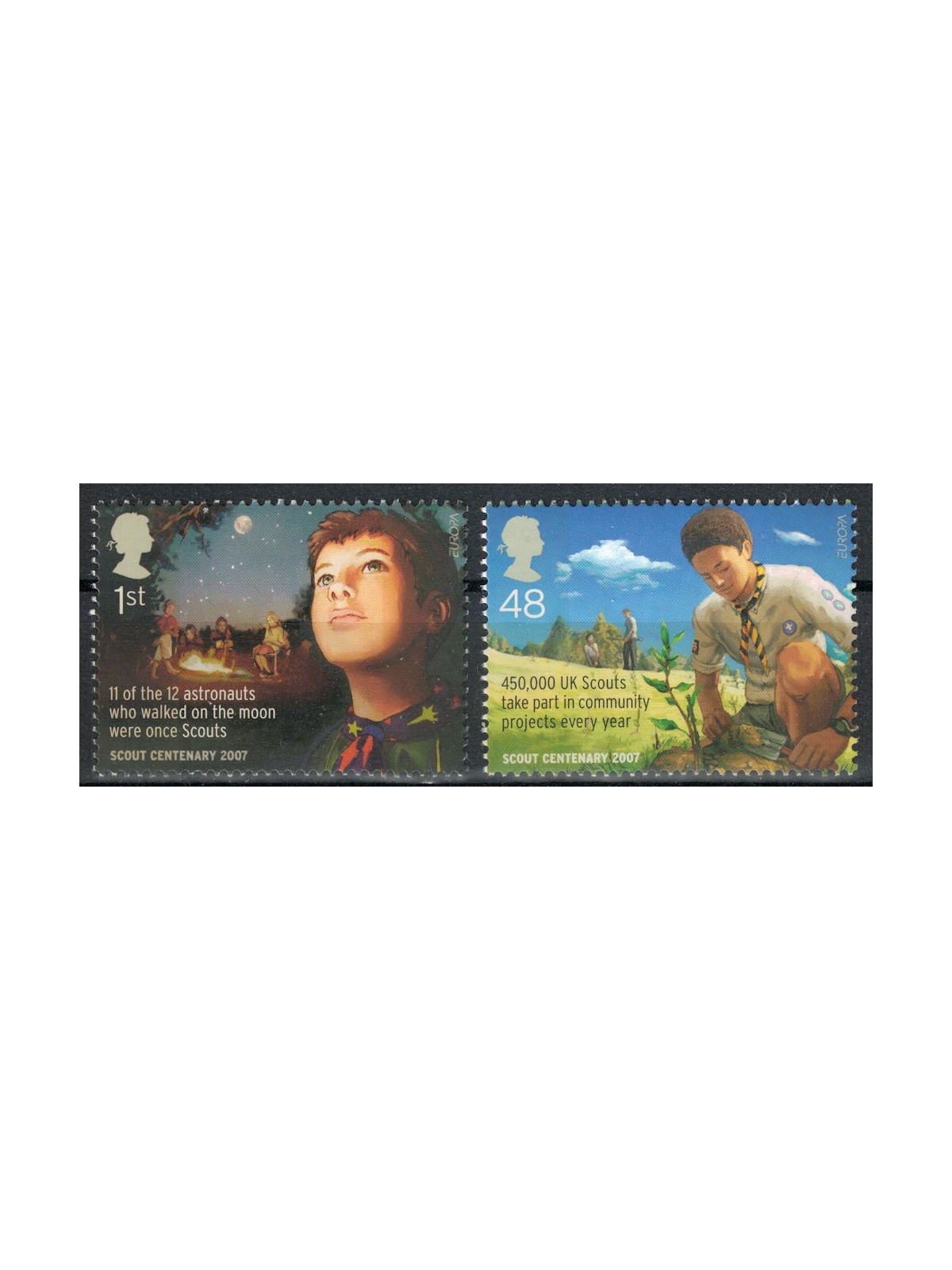 GRAN BRETAGNA 2007 Europa 2v MNH**