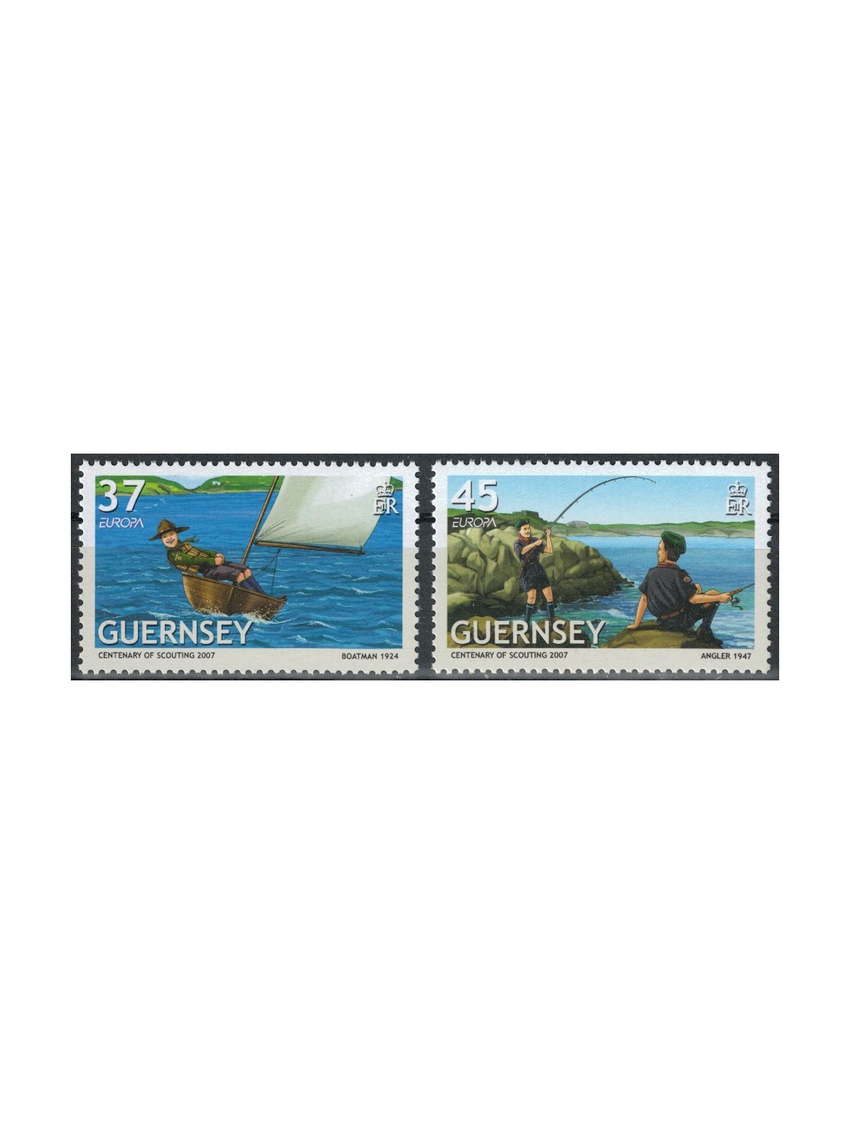 GUERNSEY 2007 Europa 2v MNH**