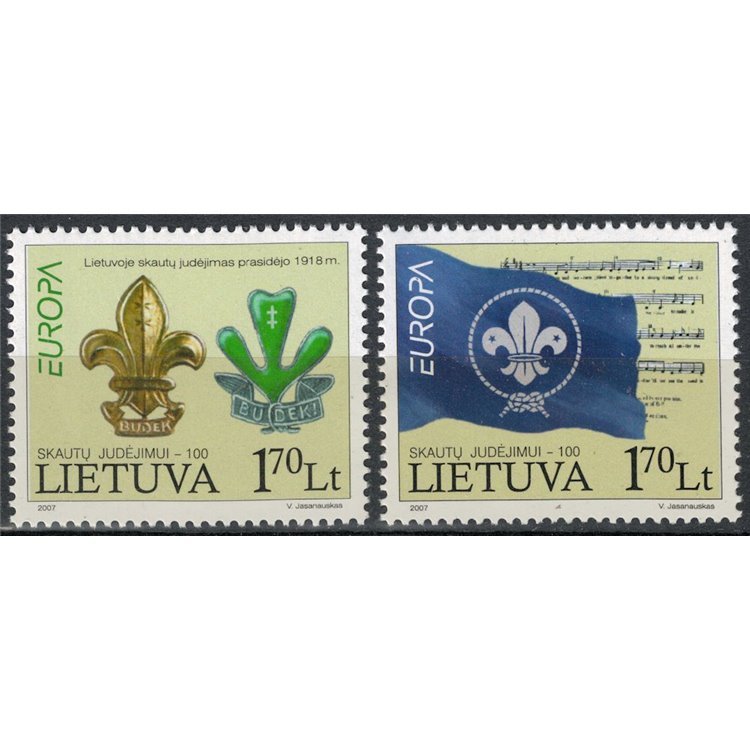 LITHUANIA 2007 Europe 2v MNH**