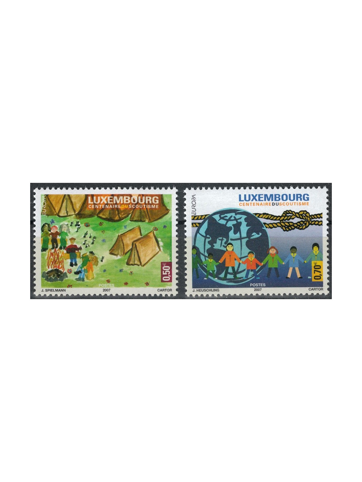 LUSSEMBURGO 2007 Europa 2v MNH**