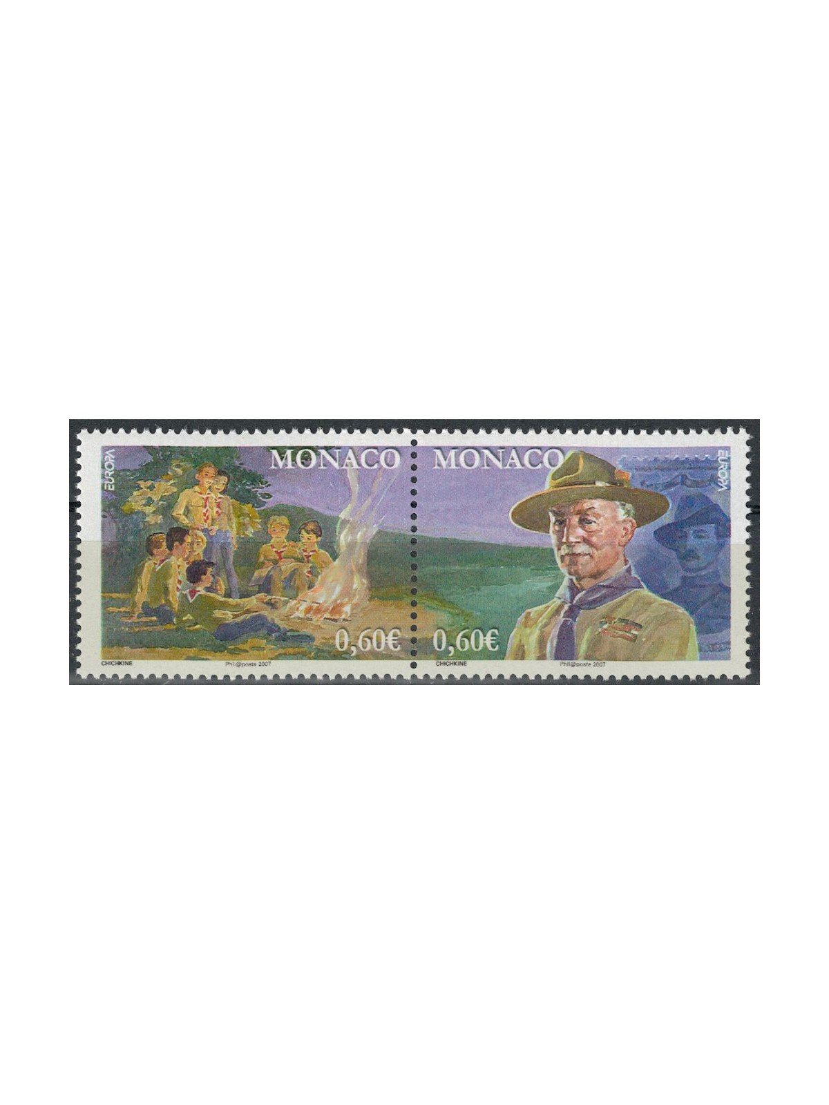 MONACO 2007 Europe 2v MNH**