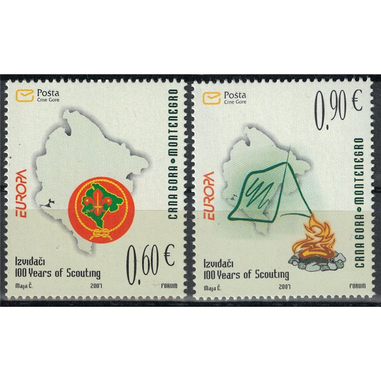 MONTENEGRO 2007 Europe 2v MNH**