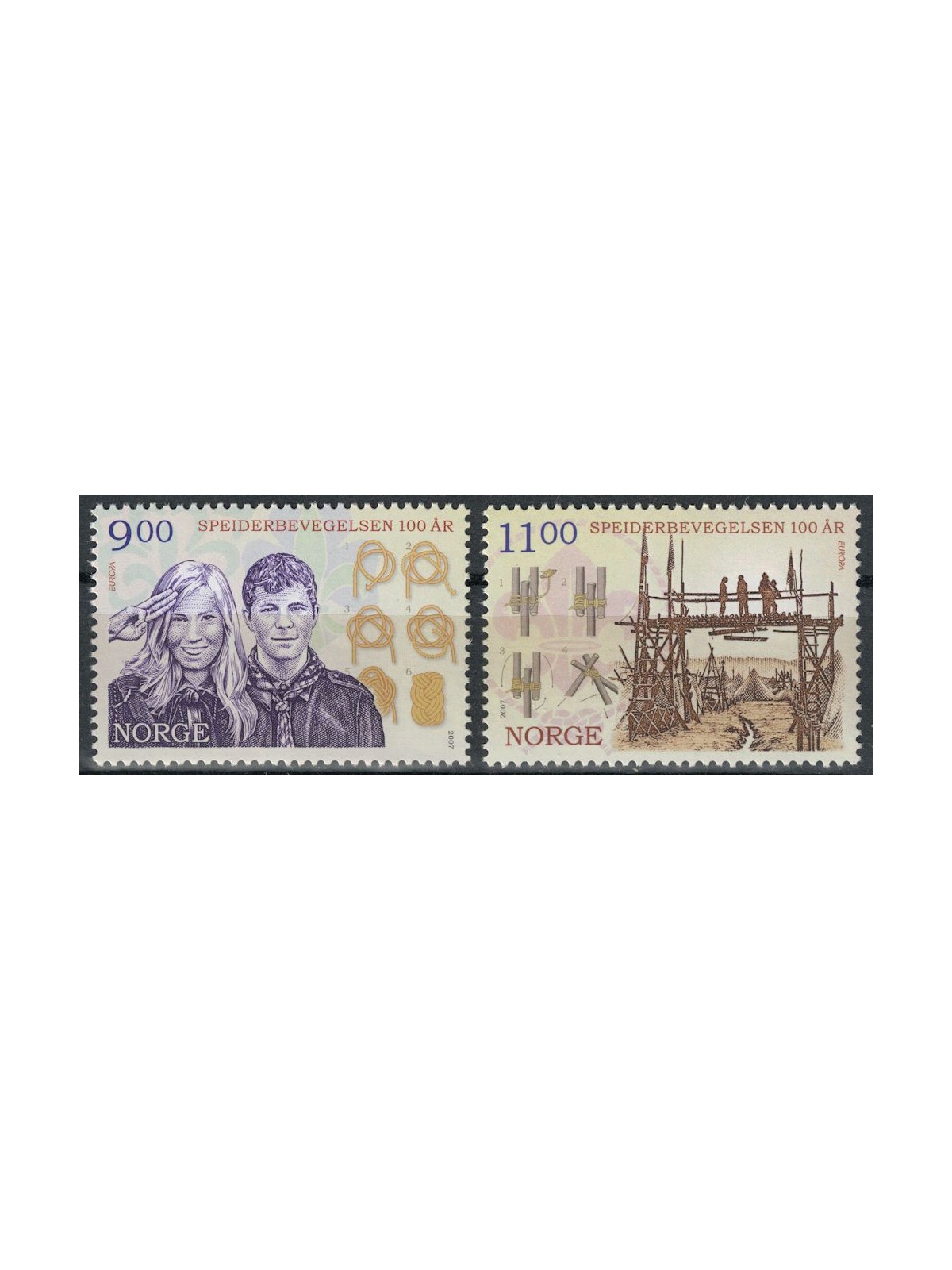 NORVEGIA 2007 Europa 2v MNH**