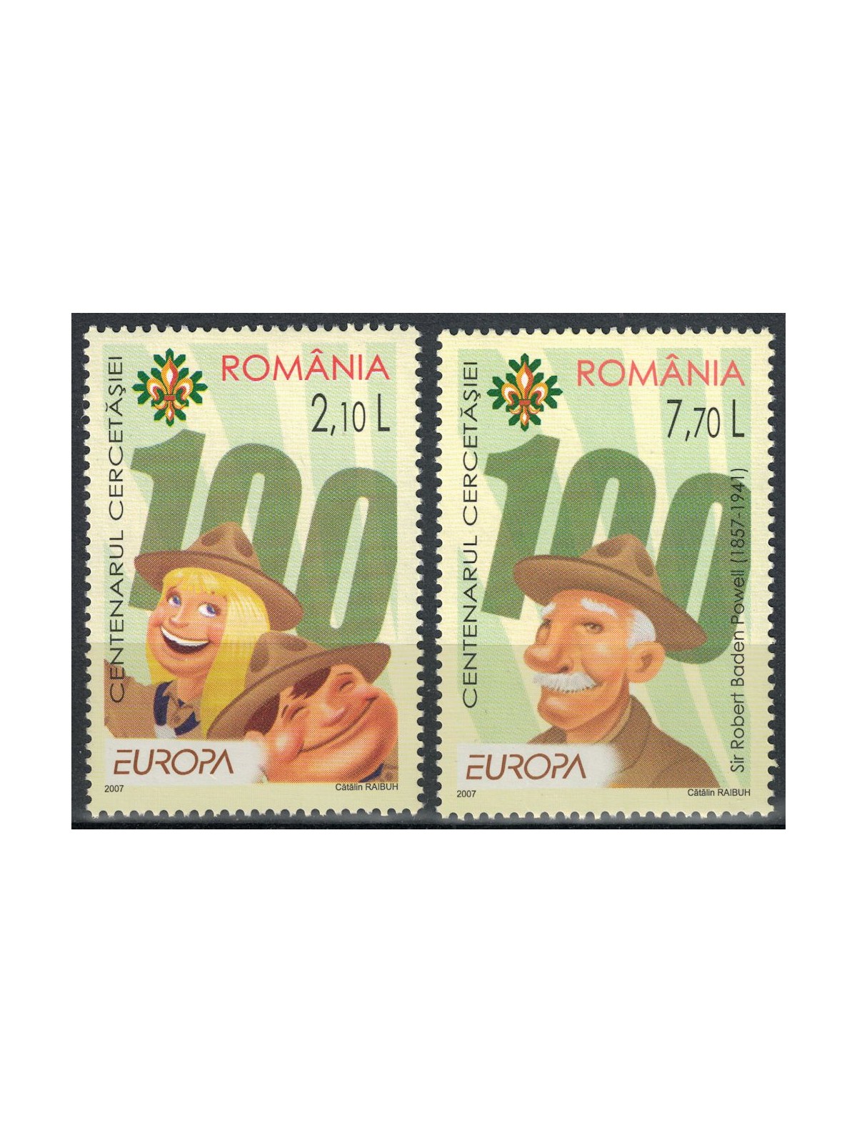 ROMANIA 2007 Europe 2v MNH**