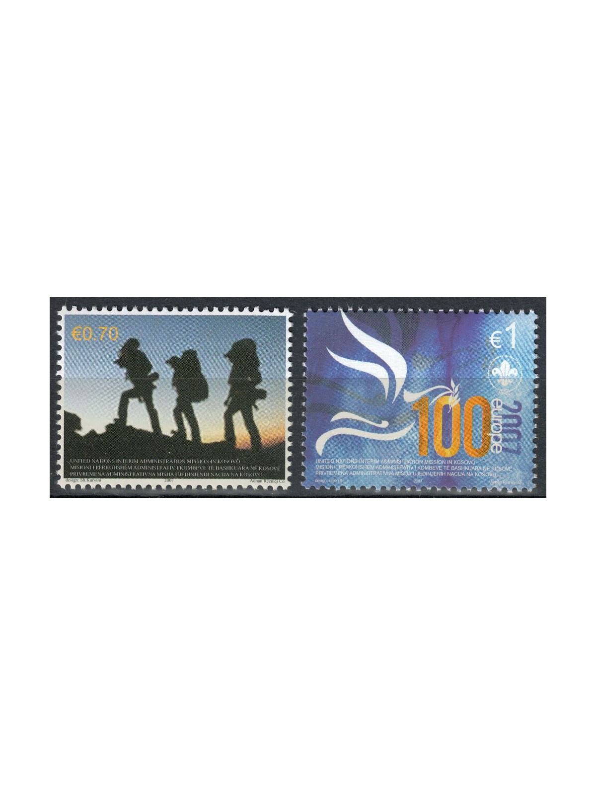 KOSOVO (UNMIK) 2007 Europe 2v MNH**