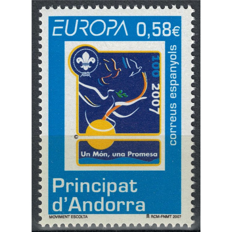 ANDORRA SPAGNOLA 2007 Europa MNH**