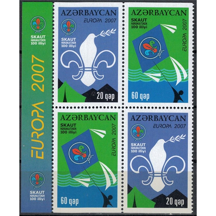 AZERBAIJAN 2007 Europa (da LB) 4v MNH**
