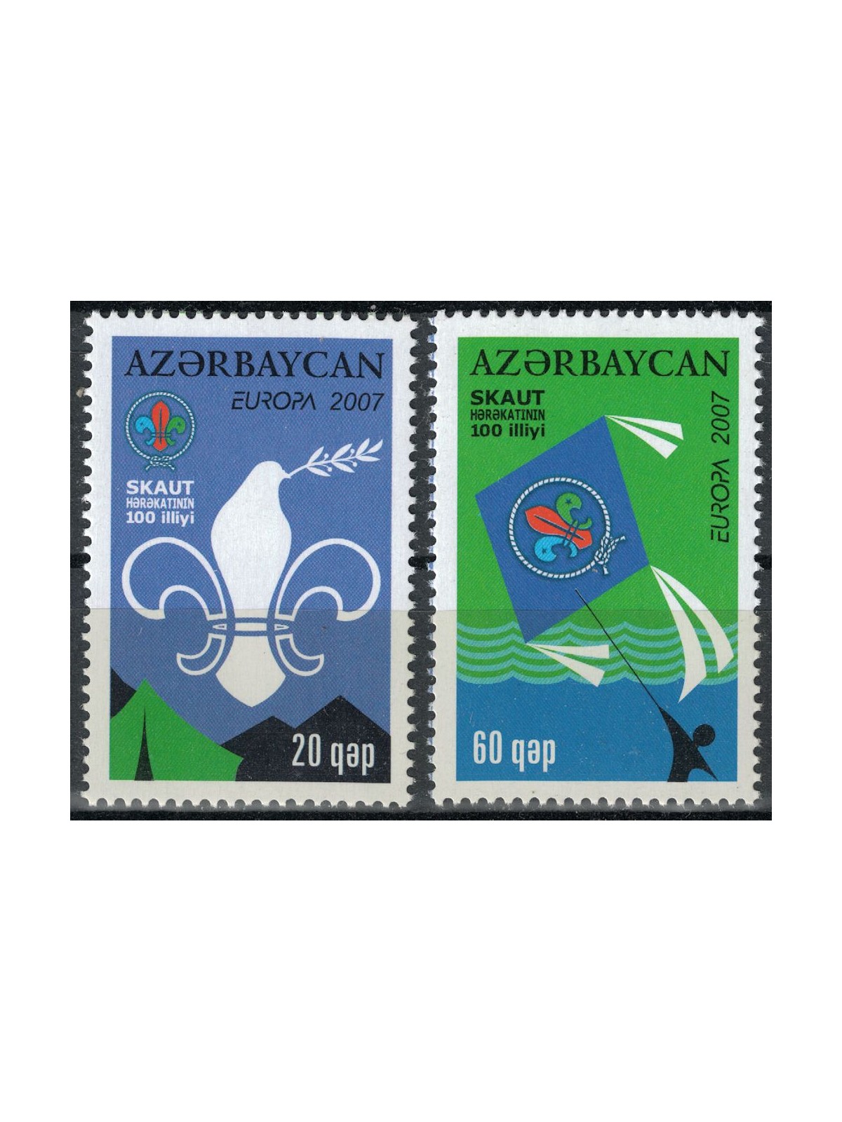 AZERBAIJAN 2007 Europa 2v MNH**