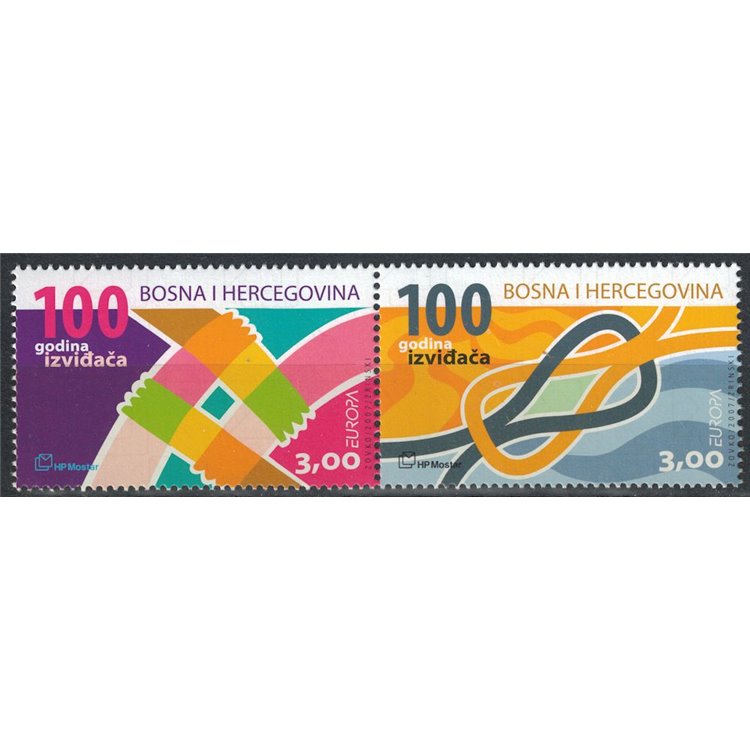 CROATIAN BOSNIA 2007 Europe 2v MNH**