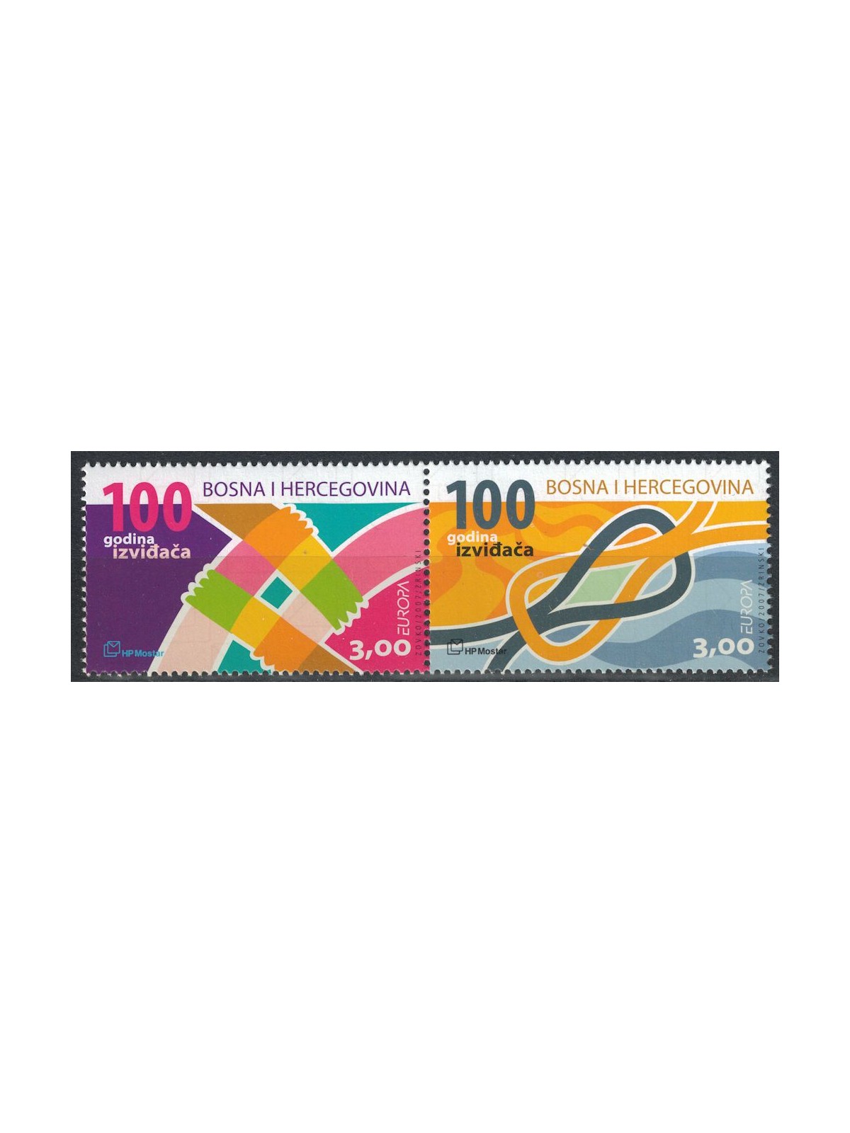 BOSNIA CROATA 2007 Europa 2v MNH**
