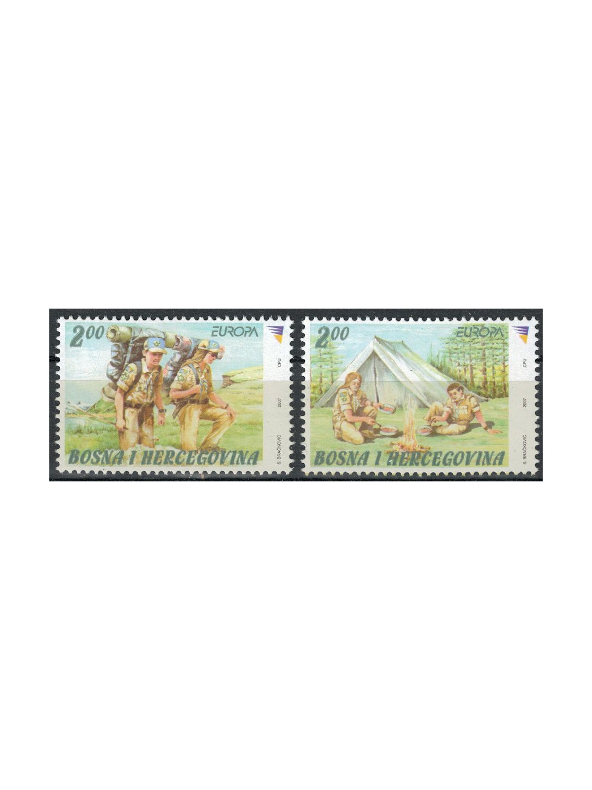 BOSNIA ERZEGOVINA 2007 Europa 2v MNH**