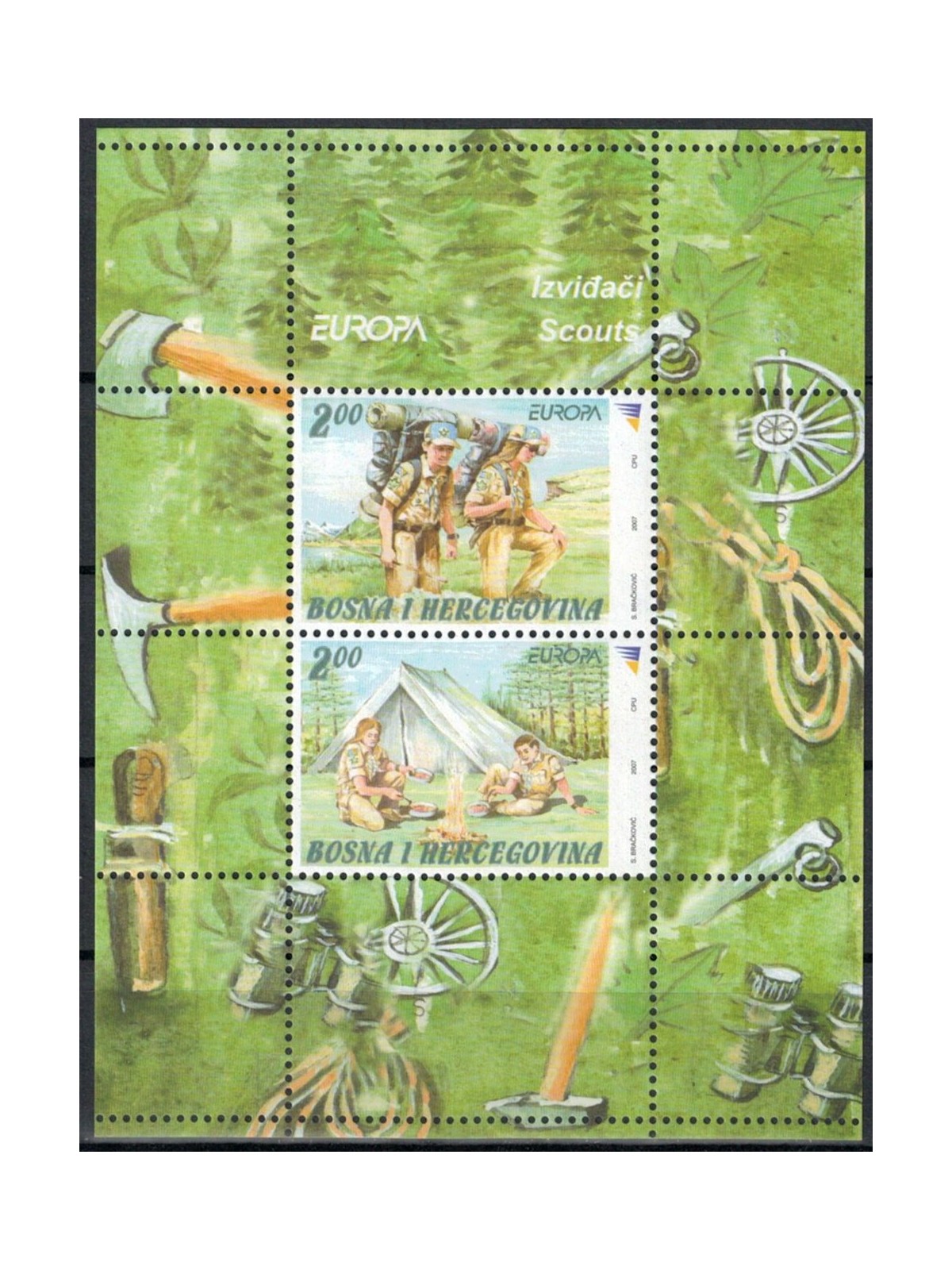BOSNIA ERZEGOVINA 2007 Europa BF MNH**