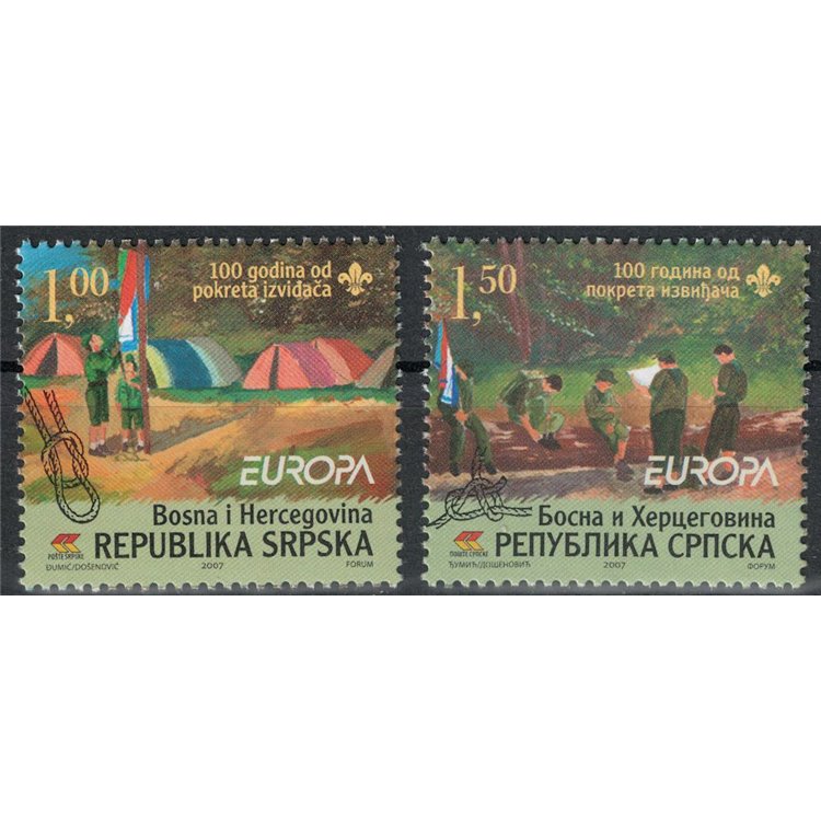 BOSNIA SERBA 2007 Europe 2v MNH**