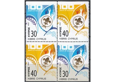 CYPRUS 2007 Europe (from booklet) 4v MNH**