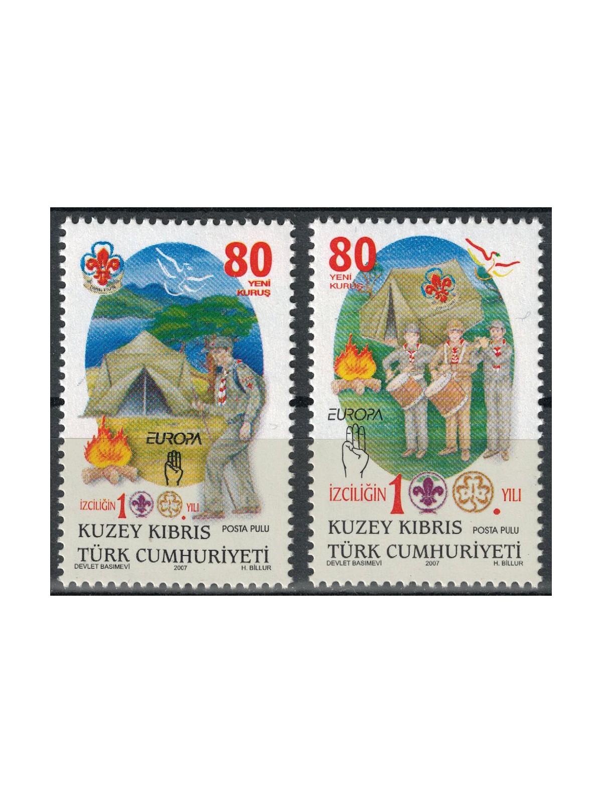 NORTHERN CYPRUS 2007 Europe 2v MNH**