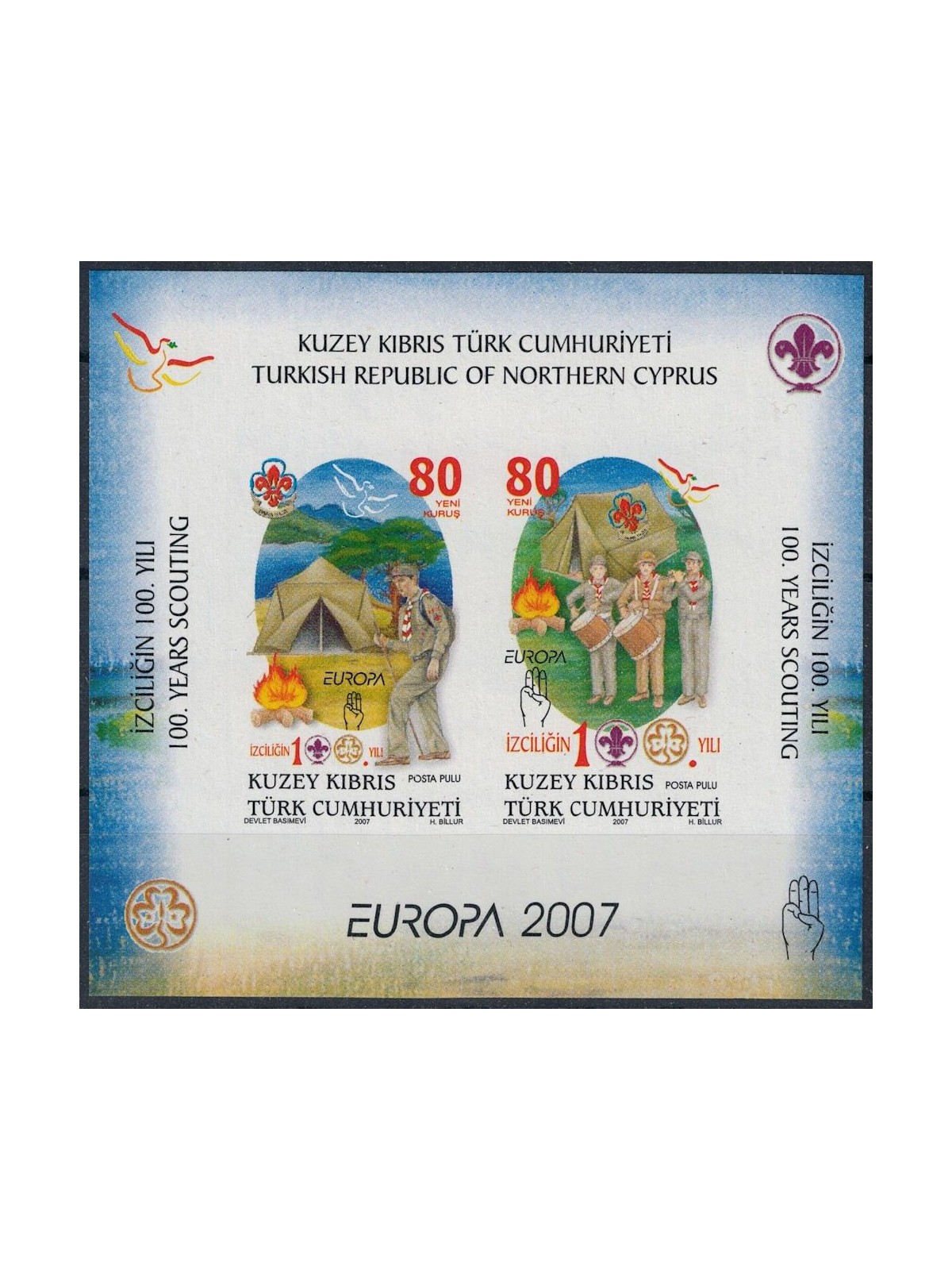 CIPRO DEL NORD 2007 Europa BF MNH**