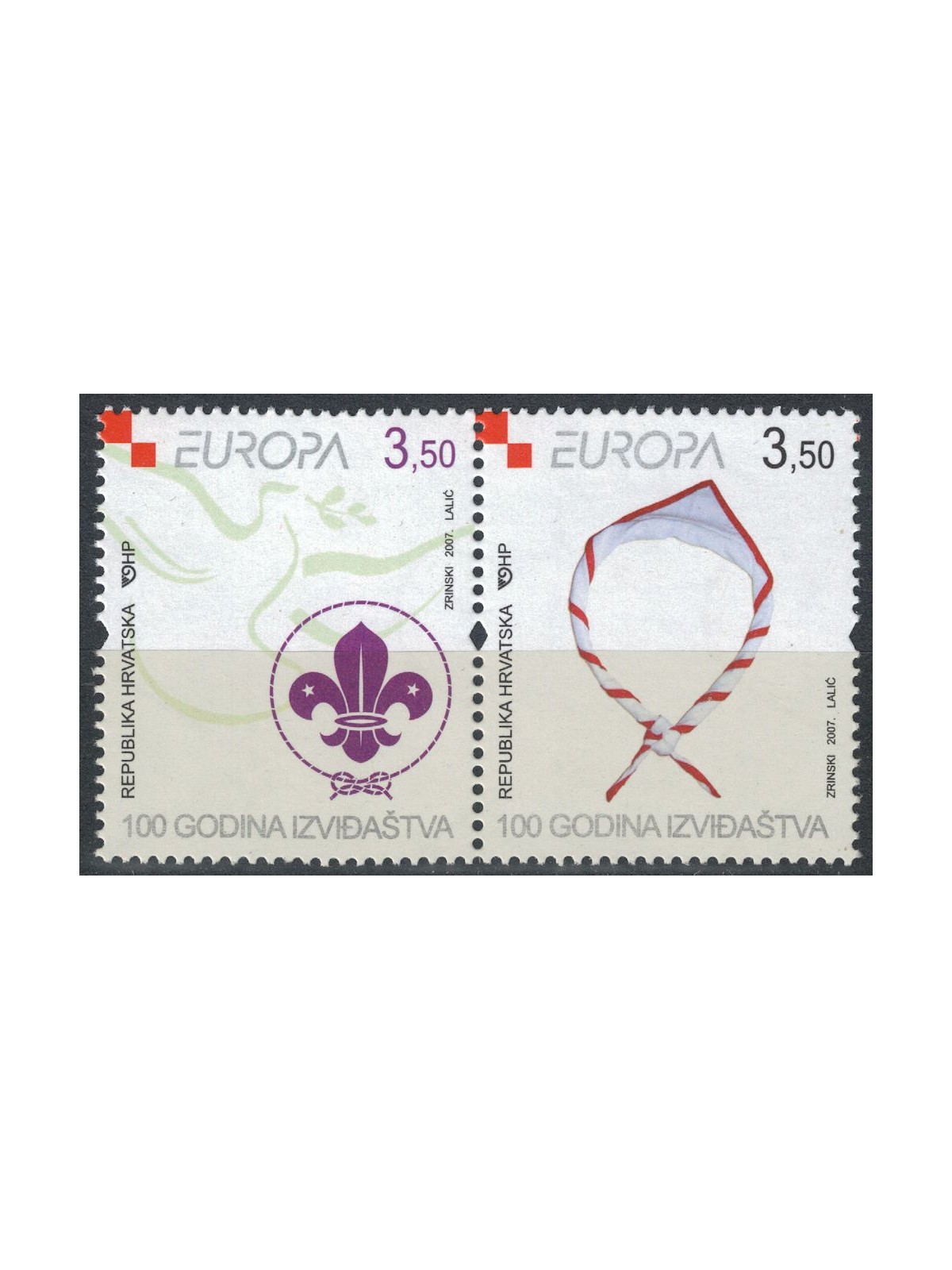 CROATIA 2007 Europe 2v MNH**