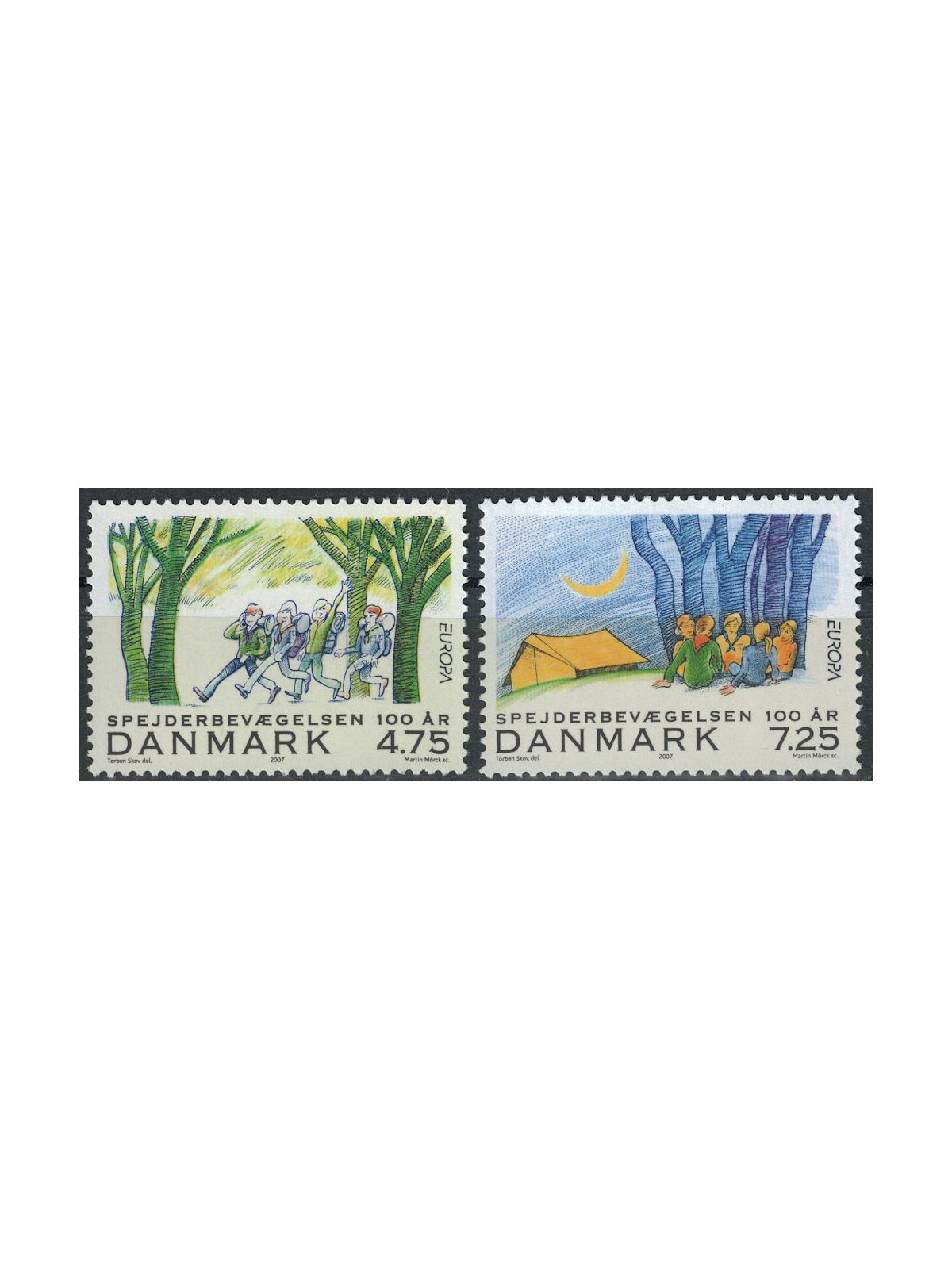 DENMARK 2007 Europe 2v MNH**