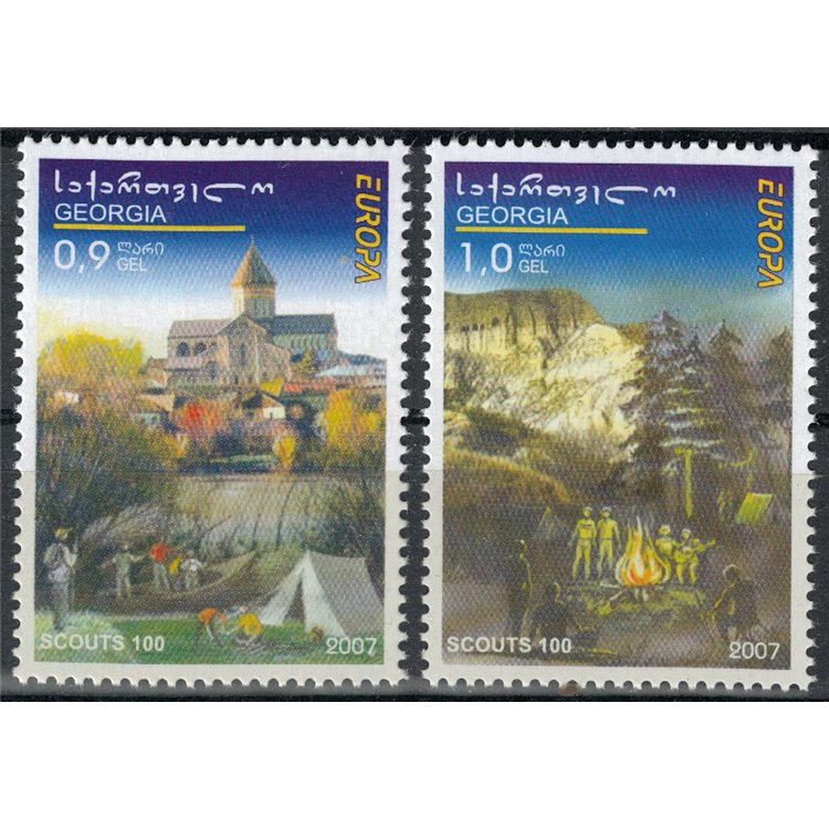 GEORGIA 2007 Europe 2v MNH**