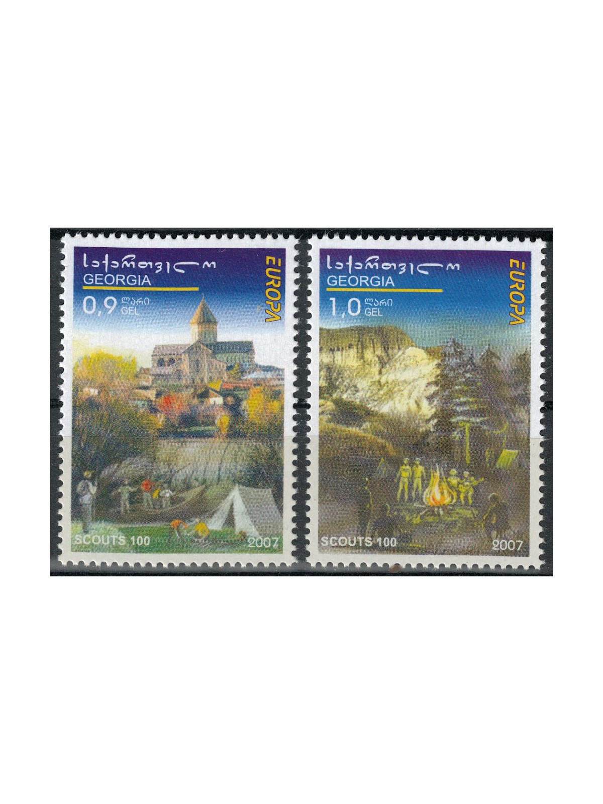 GEORGIA 2007 Europe 2v MNH**