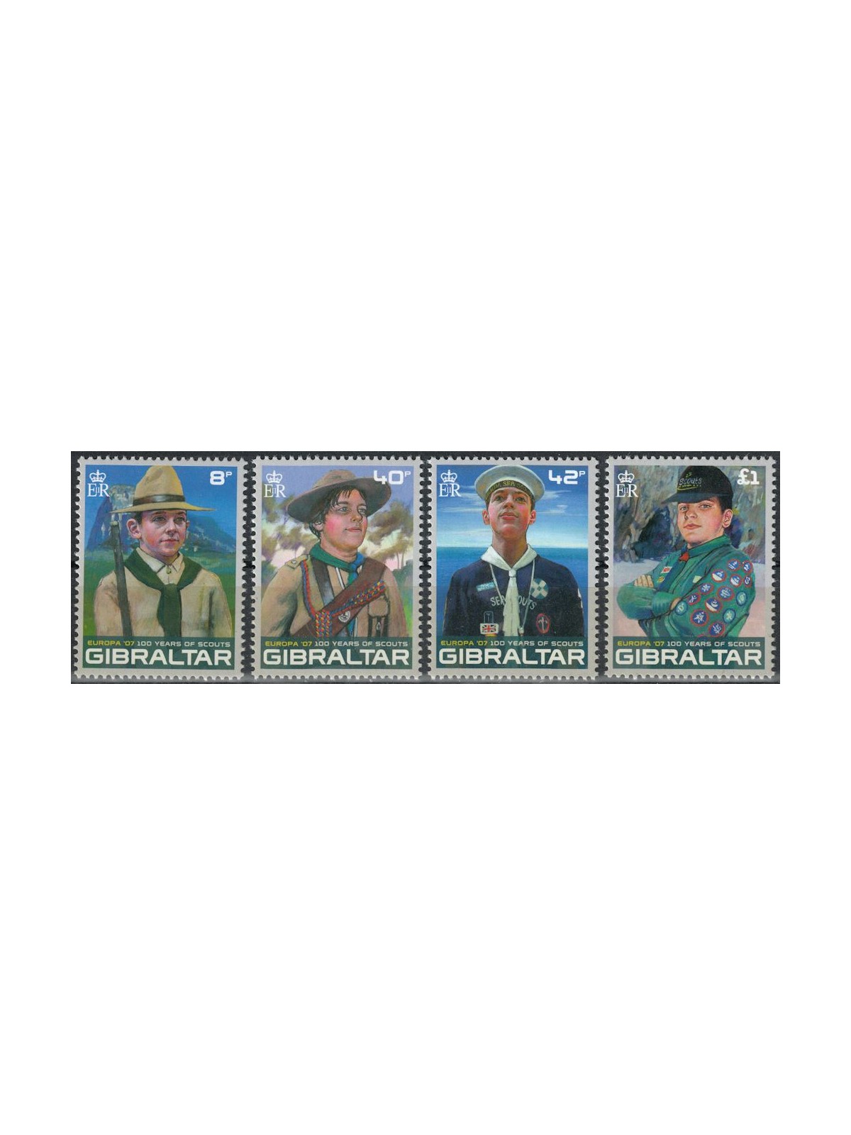 GIBRALTAR 2007 Europe 4v MNH**
