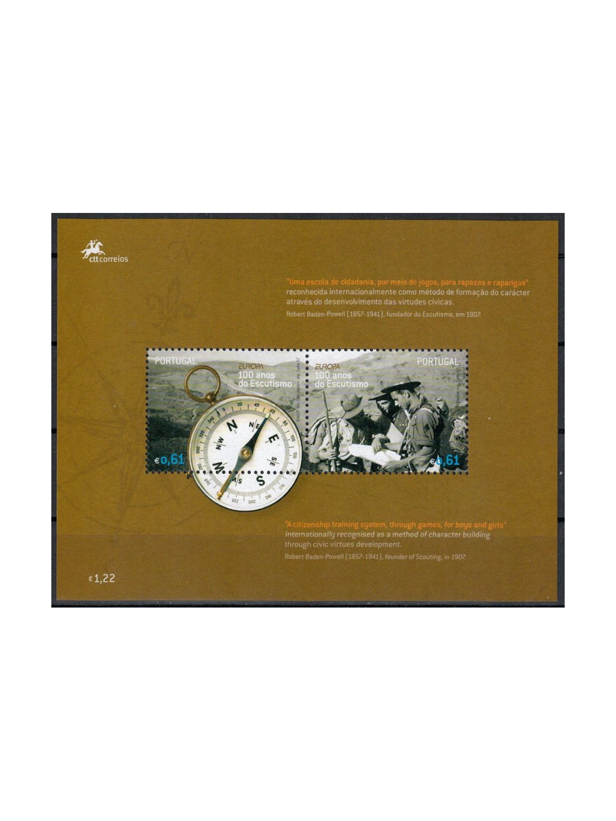 PORTOGALLO 2007 Europa BF MNH**