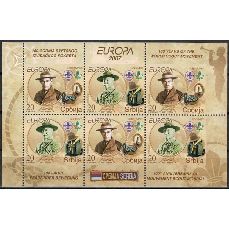 SERBIA 2007 Europa BF MNH**