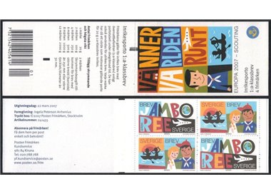 SVEZIA 2007 Europa LB MNH**