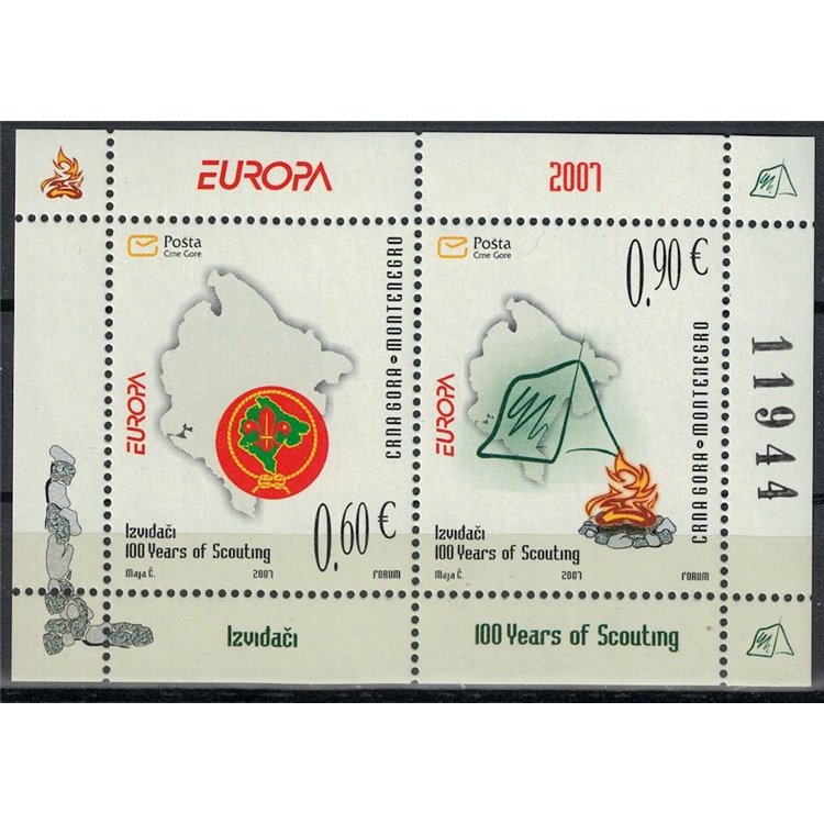 MONTENEGRO 2007 Europe s/s MNH**