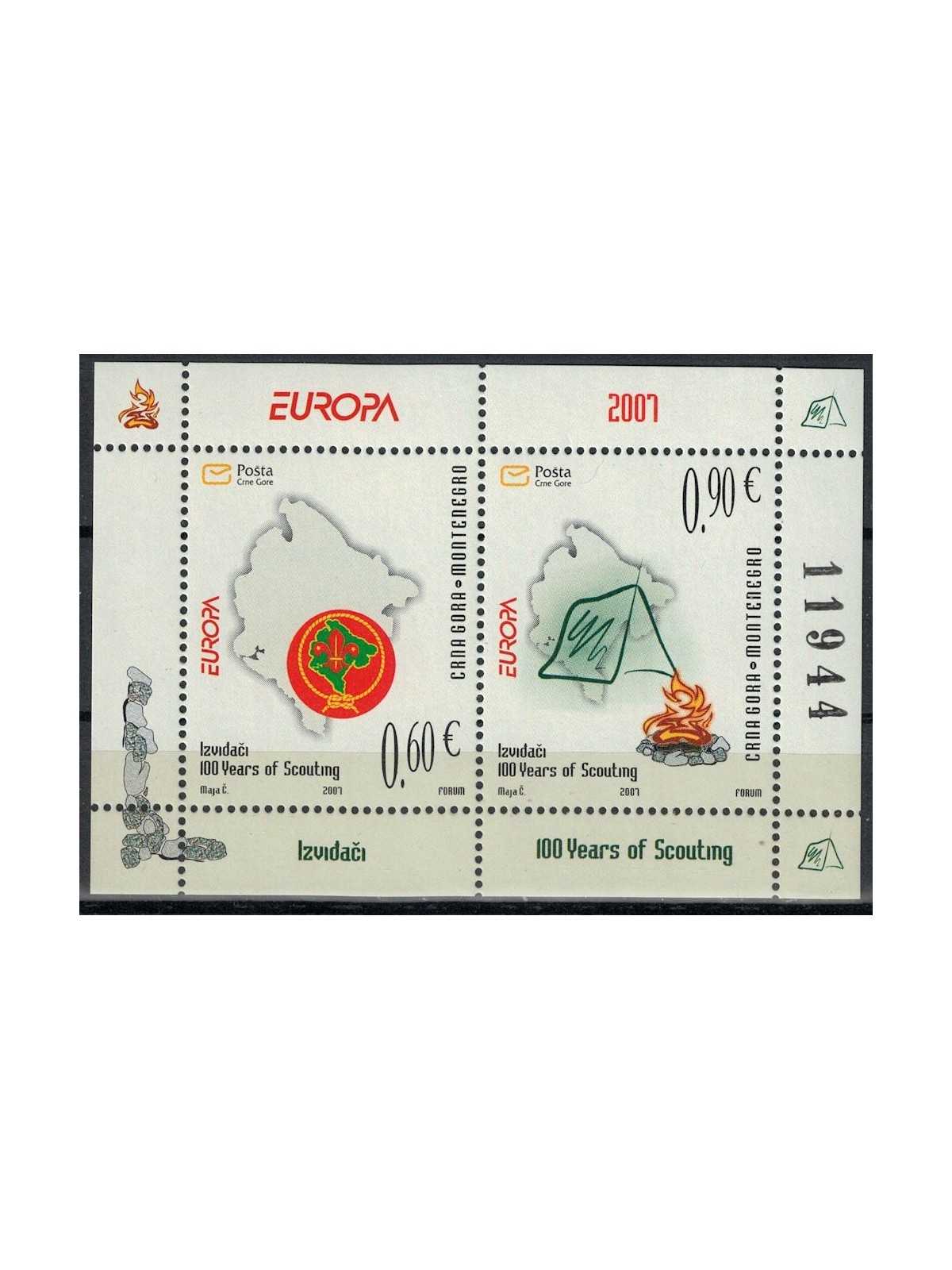 MONTENEGRO 2007 Europe s/s MNH**