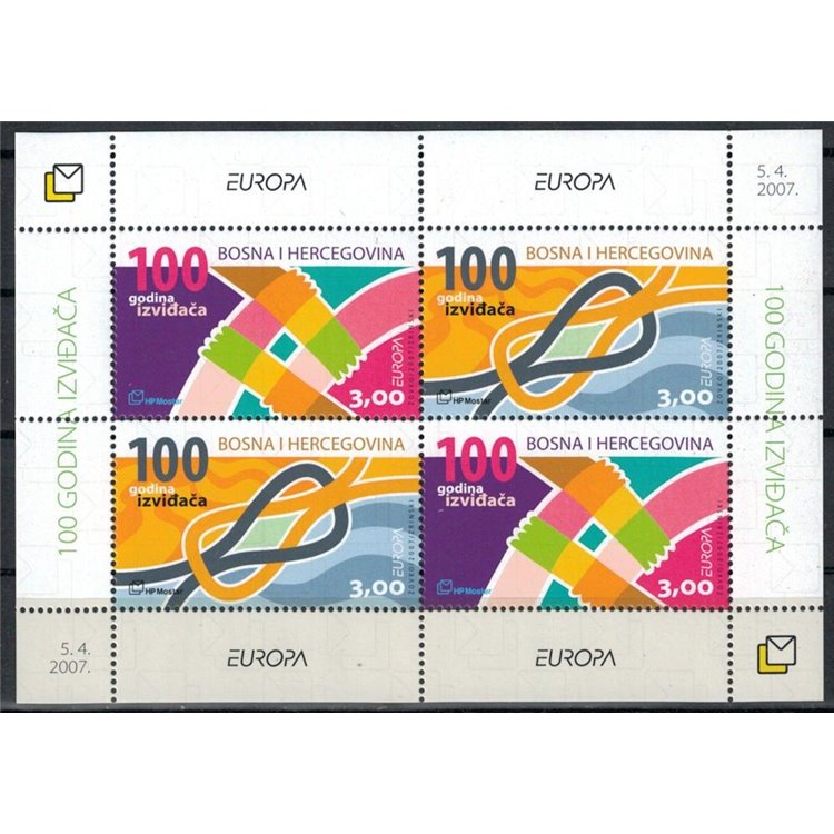 CROATIAN BOSNIA 2007 Europe s/s MNH**