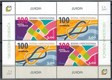 BOSNIA CROATA 2007 Europa BF MNH**
