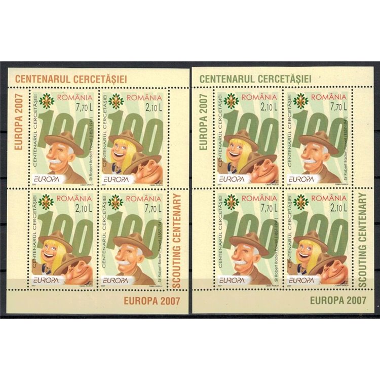 ROMANIA 2007 Europa 2 BF MNH**