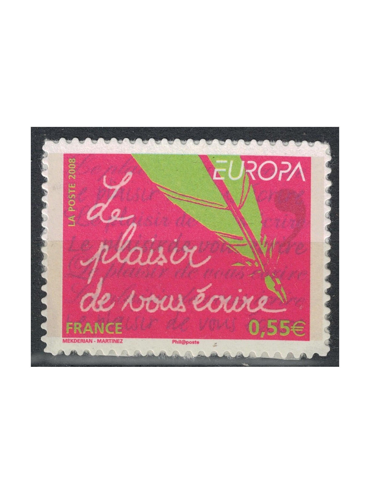FRANCE 2008 Europe (sticker) MNH**
