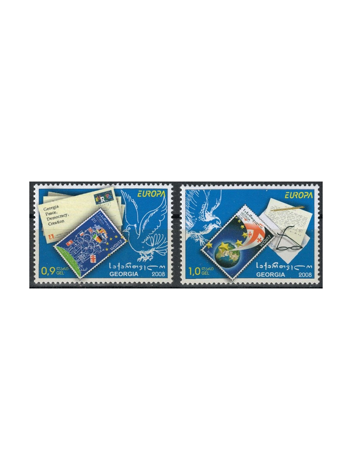 GEORGIA 2008 Europa 2v MNH**