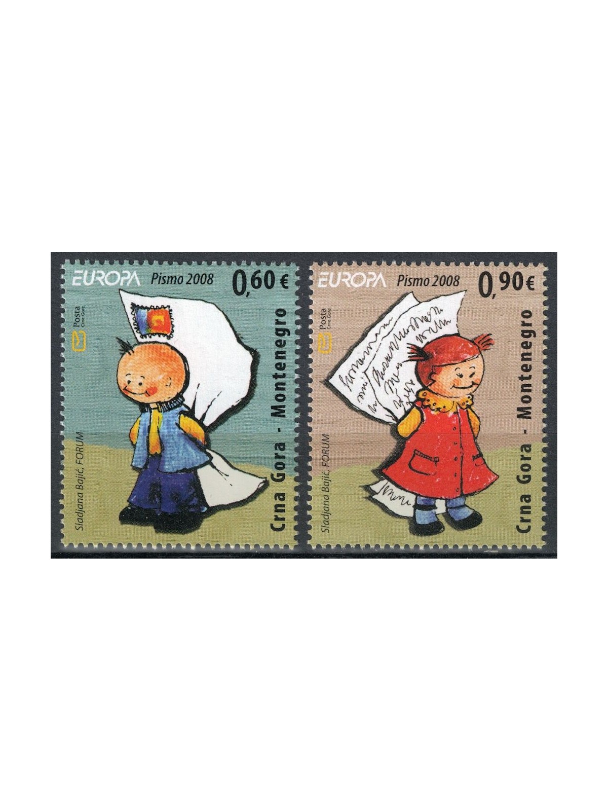 MONTENEGRO 2008 Europe 2v MNH**