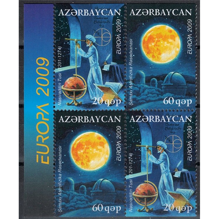 AZERBAIJAN 2009 Europe (from booklet) 4v MNH**
