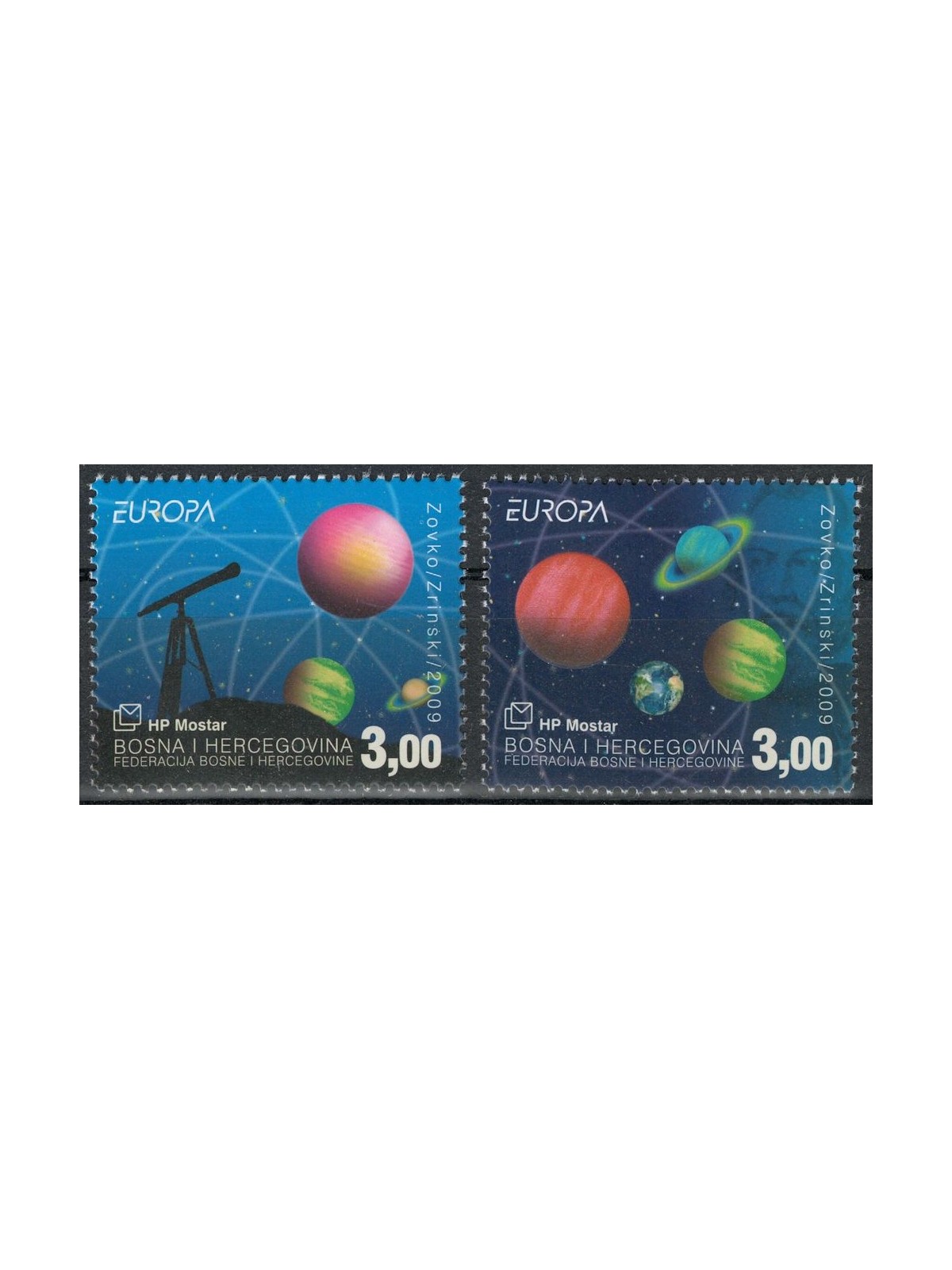 CROATIAN BOSNIA 2009 Europe 2v MNH**