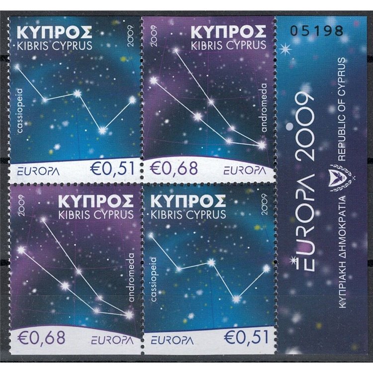 CYPRUS 2009 Europe (from booklet) 4v MNH**