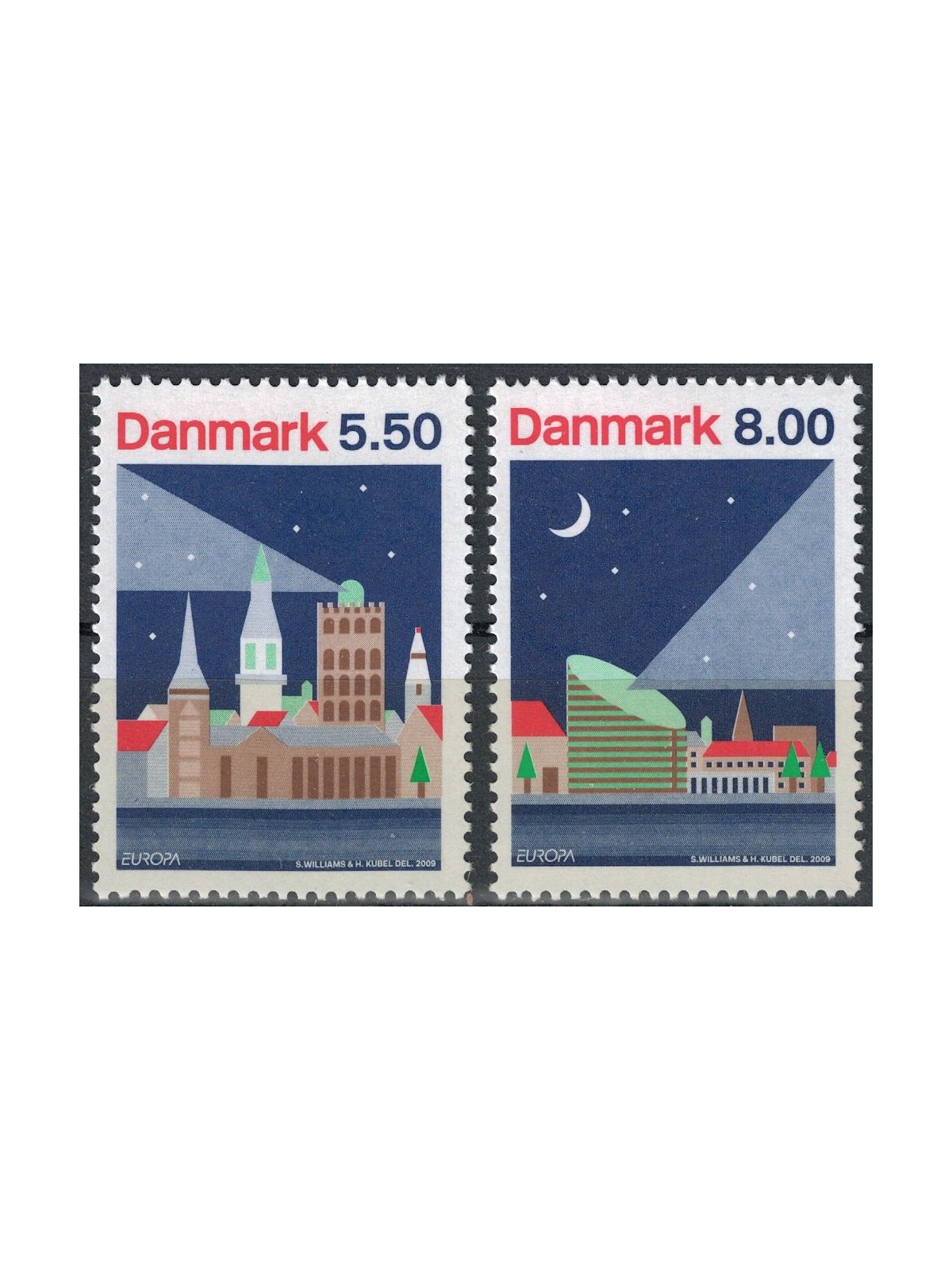 DENMARK 2009 Europe 2v MNH**