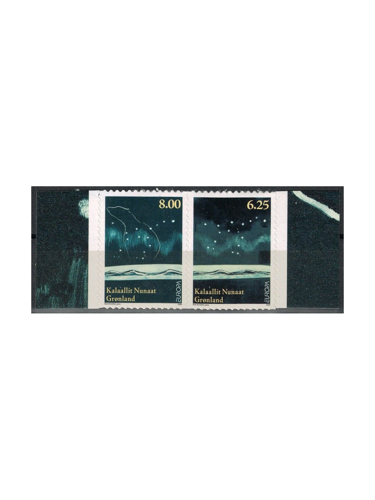 GREENLAND 2009 Europe (from booklet) 2v MNH**