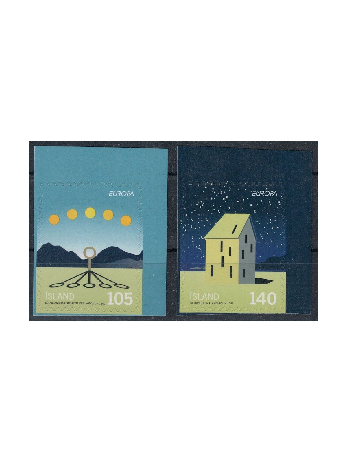 ICELAND 2009 Europe (from booklet) 2v MNH**